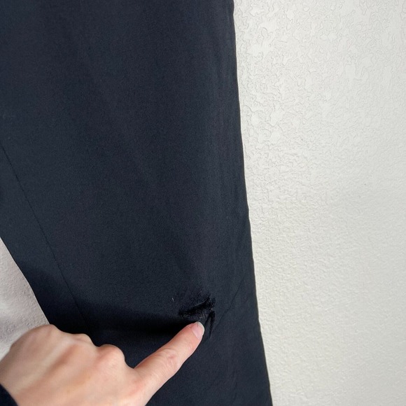 The Kopples Women Straight Leg Wool Dress Pants High Rise Solid Black Size 36‎ - Picture 5 of 14